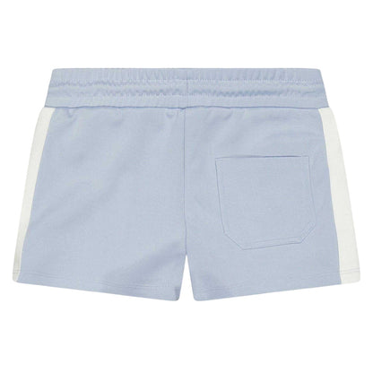 Light Blue - Back - Stella McCartney Childrens-Kids Logo Tapered Leg Shorts