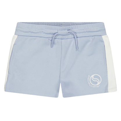 Light Blue - Front - Stella McCartney Childrens-Kids Logo Tapered Leg Shorts
