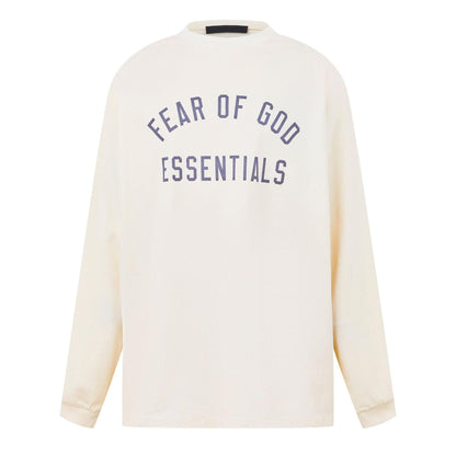 Shell - Front - Fear Of God Essentials Mens Cotton Jersey Relaxed Fit T-Shirt