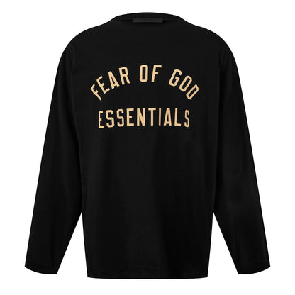Black - Front - Fear Of God Essentials Mens Cotton Jersey Relaxed Fit T-Shirt