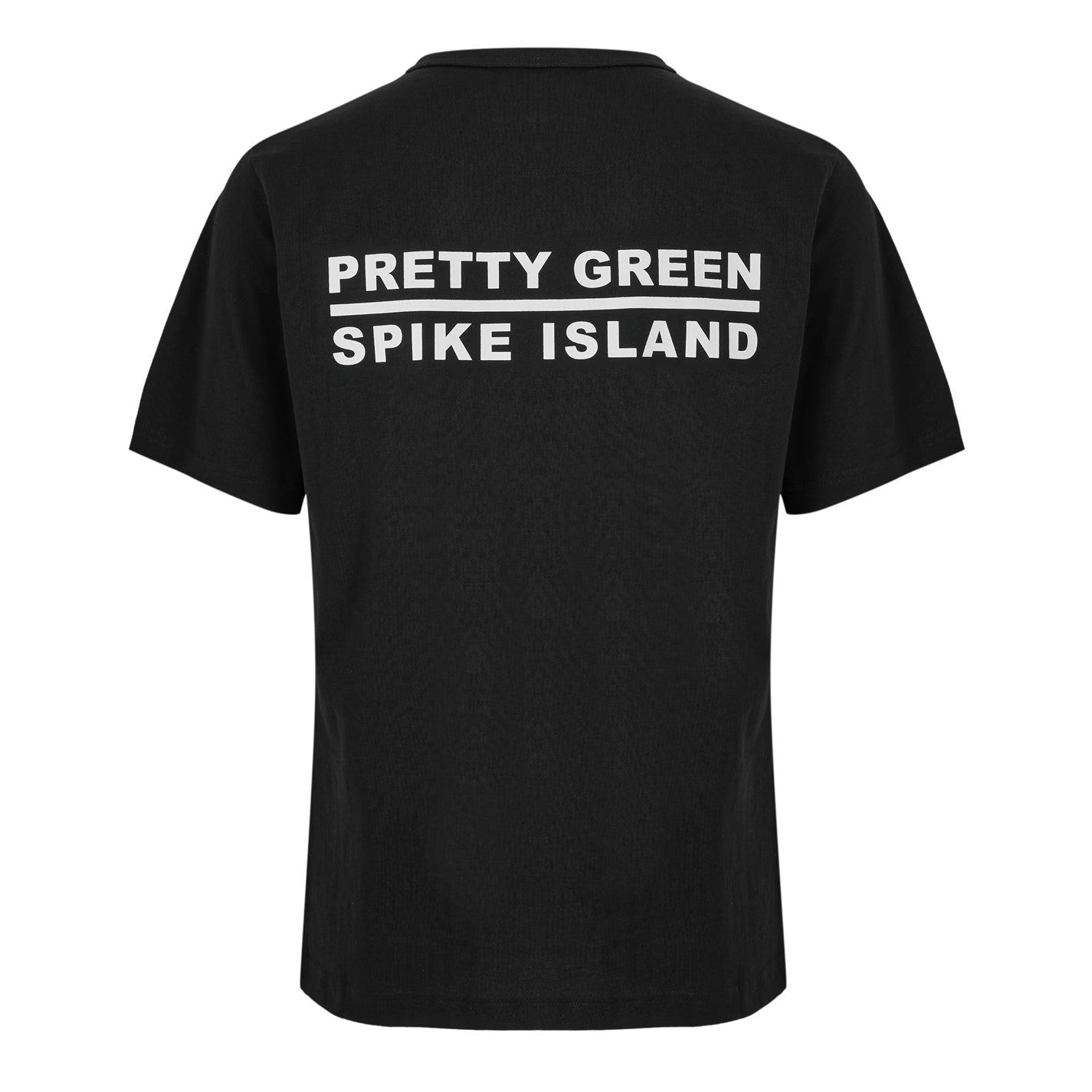 Black - Back - Pretty Green Mens Spike Island Graphic Print T-Shirt