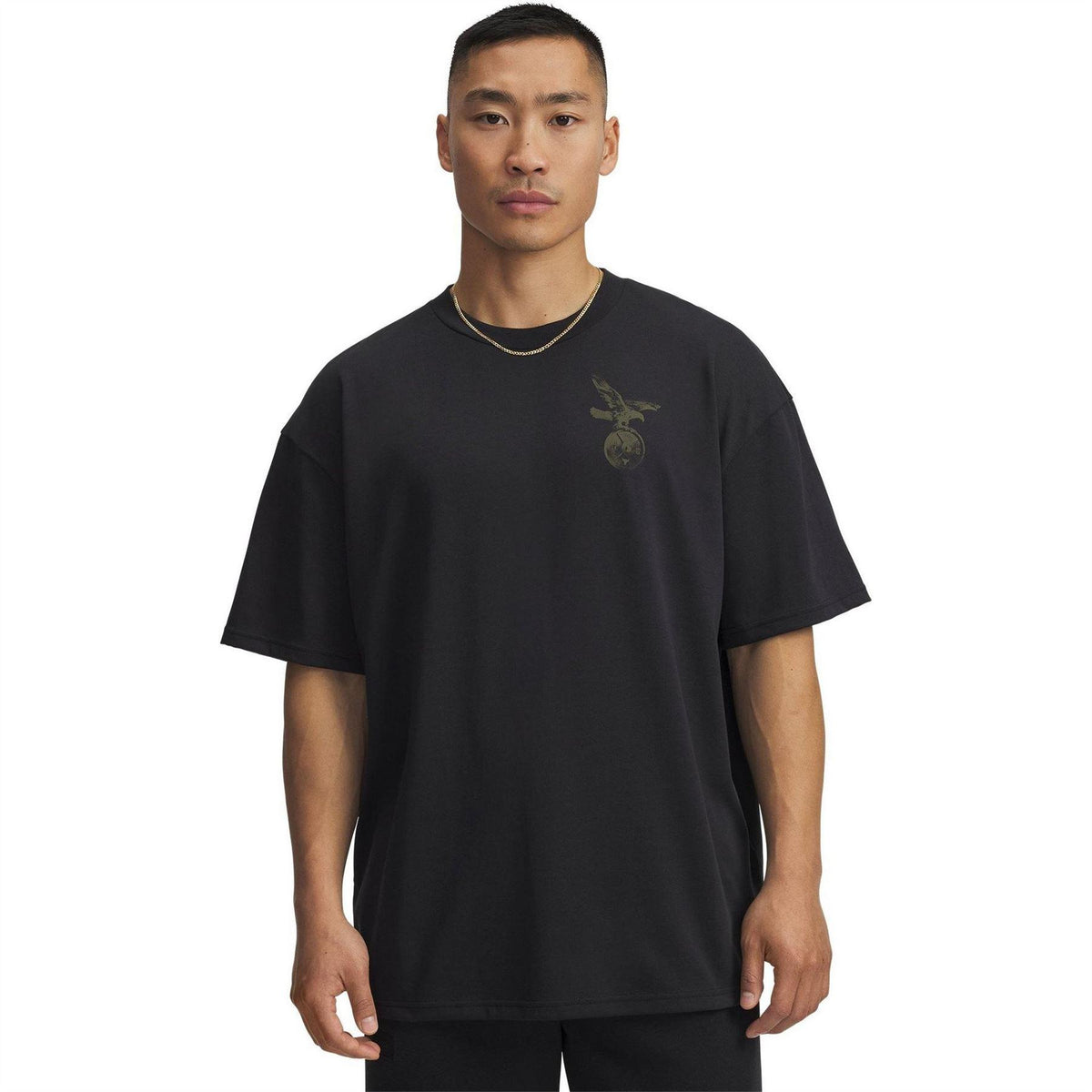 Black - Front - Under Armour Mens Project Rock Graphic Print T-Shirt