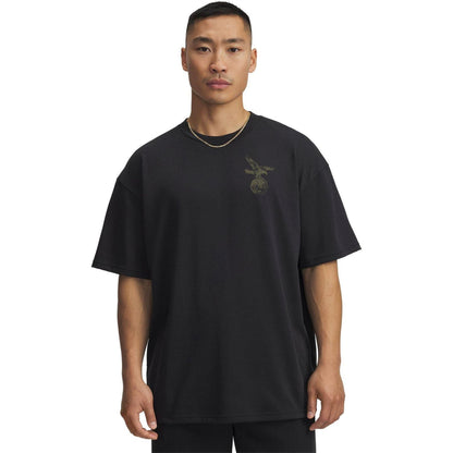 Black - Front - Under Armour Mens Project Rock Graphic Print T-Shirt