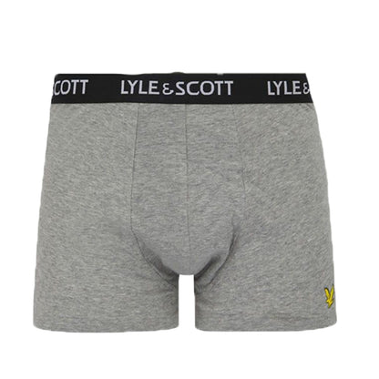 Green-Black-White-Grey - Back - Lyle & Scott Mens Core Boxer Shorts (Pack of 5)