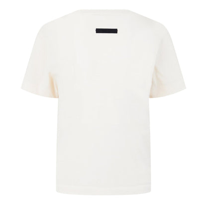 Shell - Back - Fear Of God Essentials Womens-Ladies Logo Triblend Cropped Boxy T-Shirt