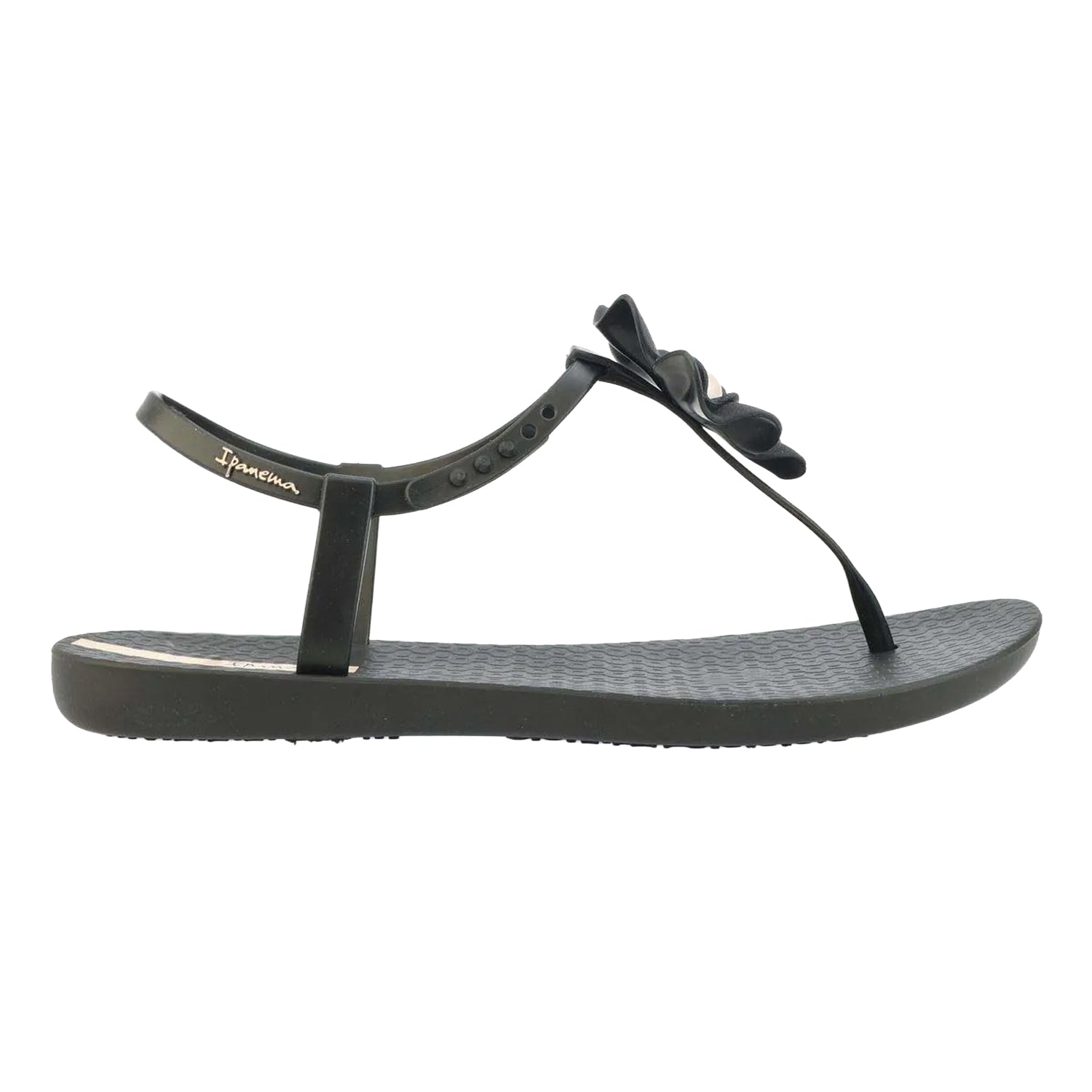 Black - Side - Ipanema Womens-Ladies Flora Sandals