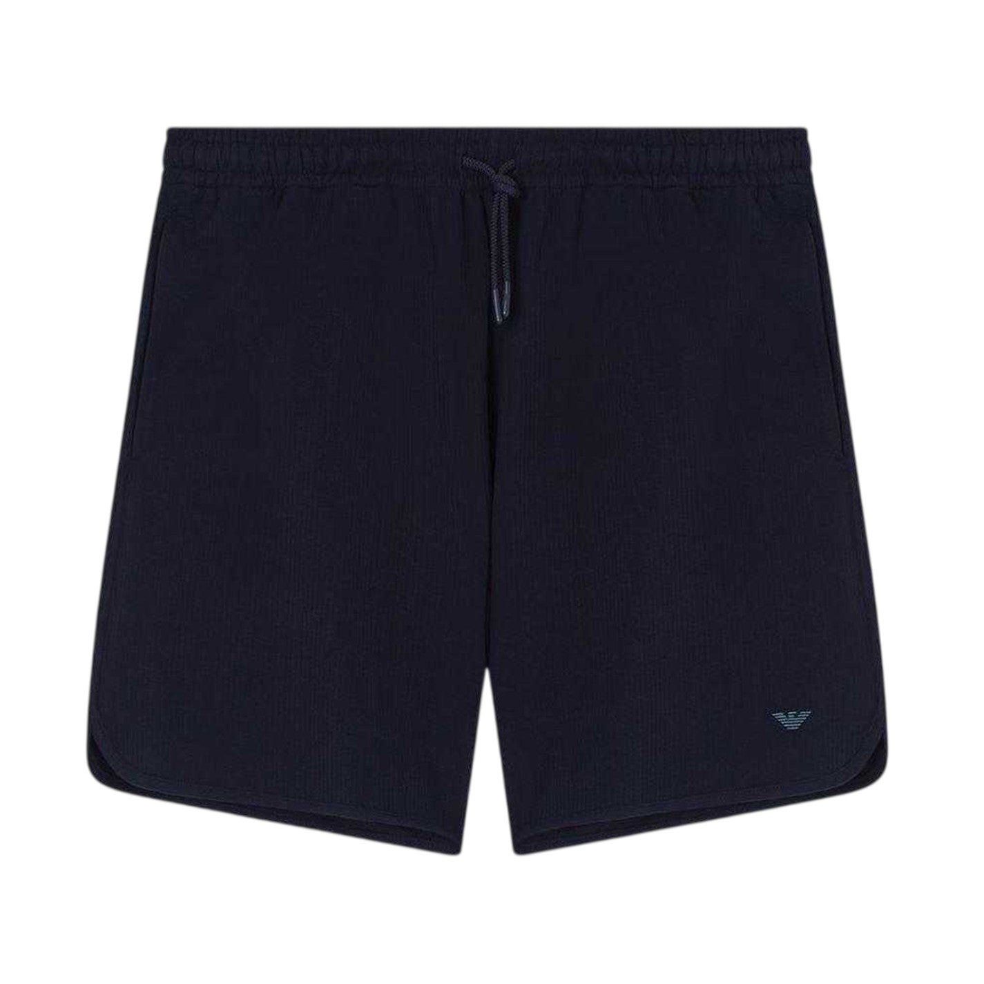 Navy - Front - Emporio Armani EA7 Mens Bermuda Fleece Shorts