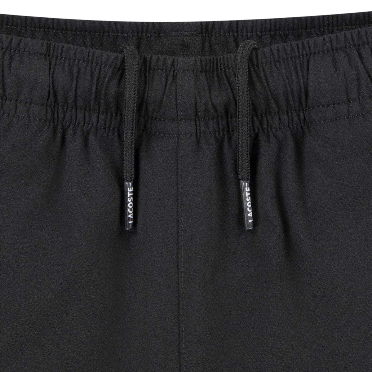 Black - Side - Lacoste Childrens-Kids Ultra Dry Woven Shorts