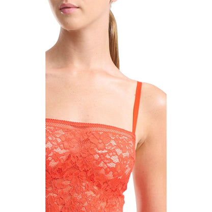 Red - Side - Wolford Womens-Ladies Floral Bodysuit
