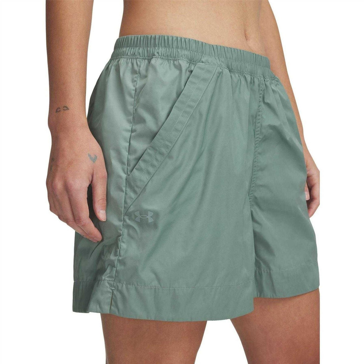 Green - Front - Under Armour Womens-Ladies Unstoppable Utility Casual Shorts