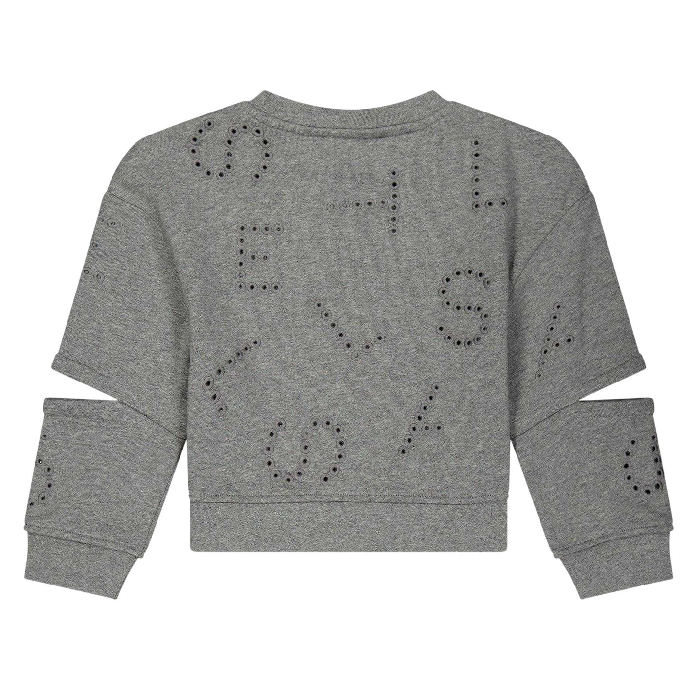 Grey - Back - Stella McCartney Childrens-Kids Crew Neck Sweatshirt