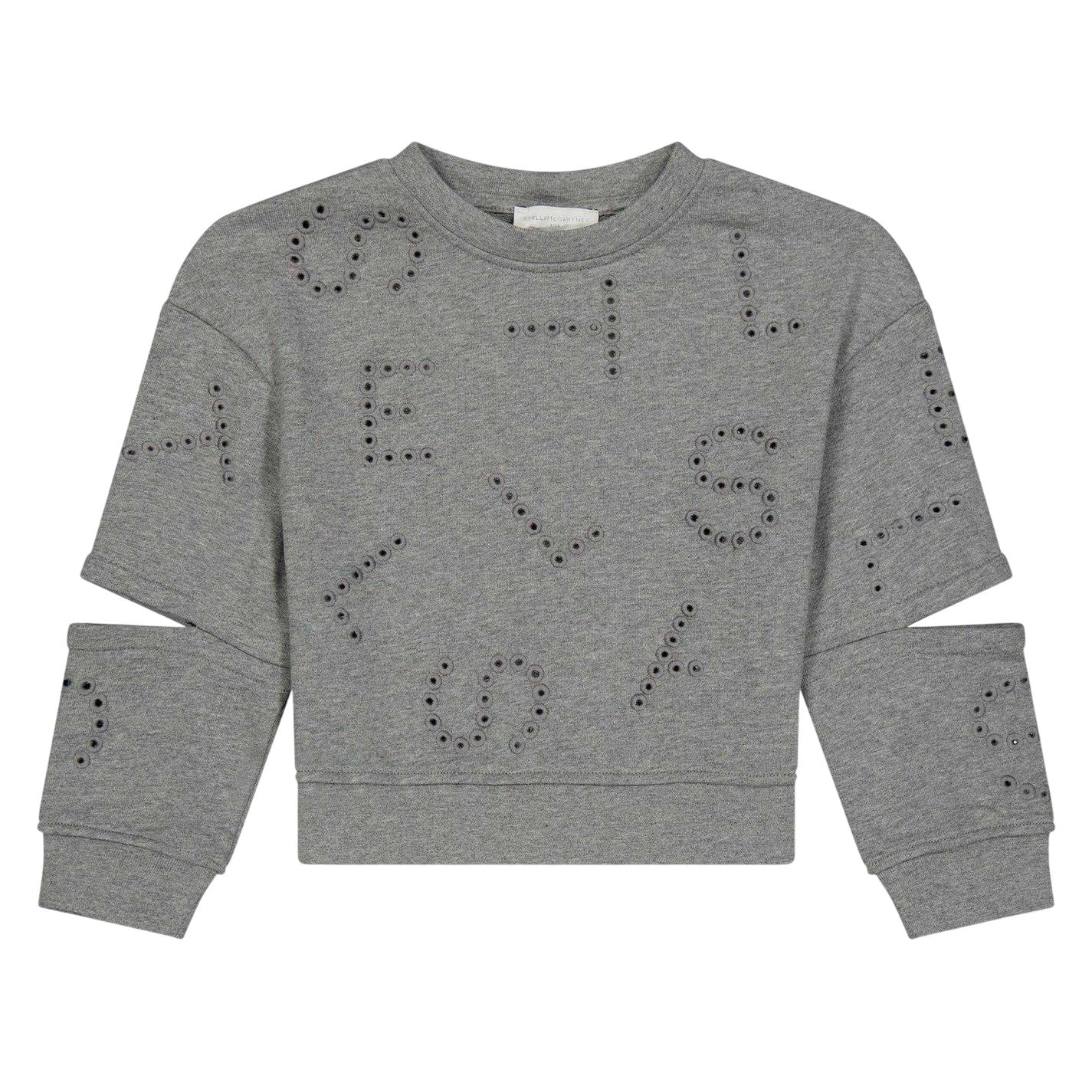 Grey - Front - Stella McCartney Childrens-Kids Crew Neck Sweatshirt