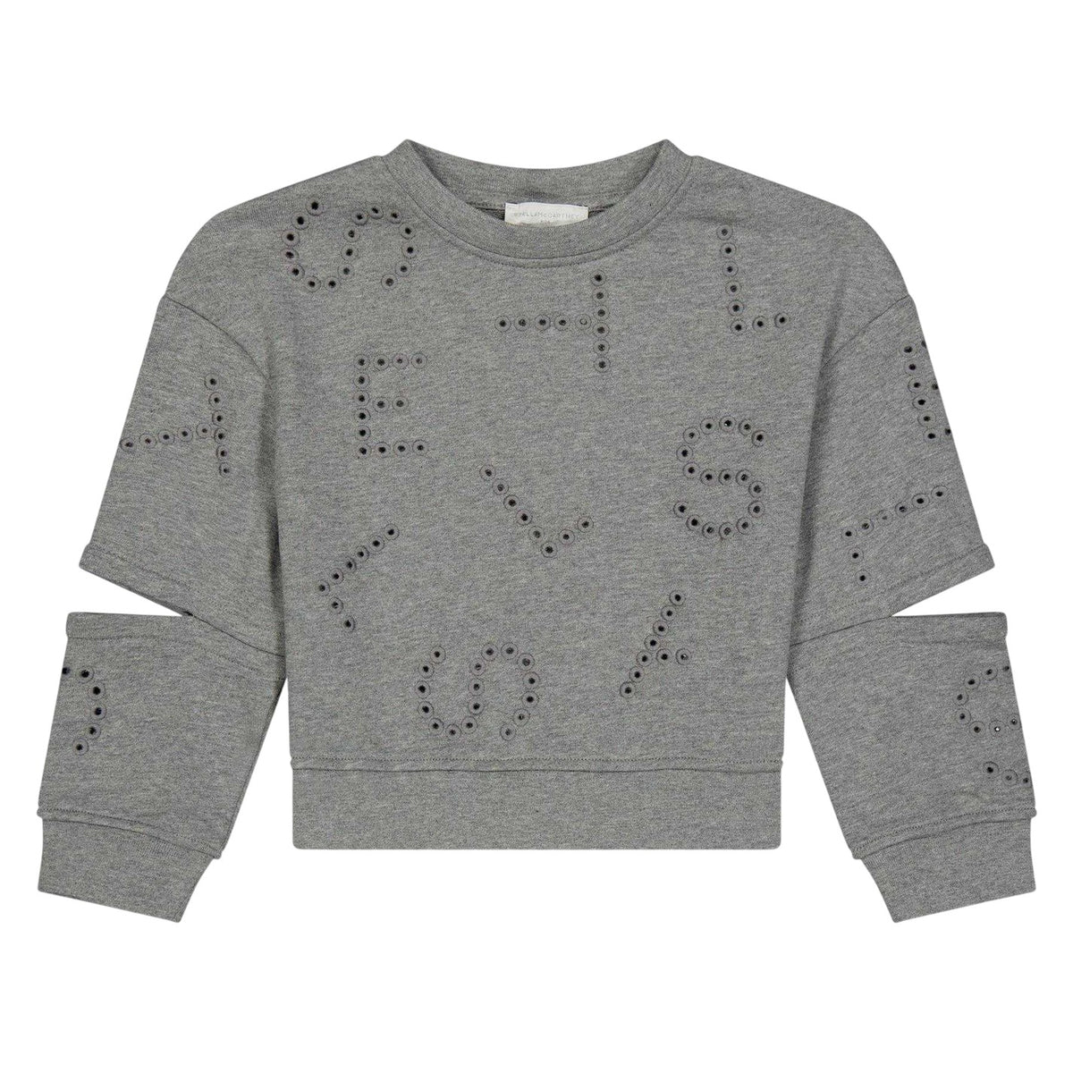 Grey - Front - Stella McCartney Childrens-Kids Crew Neck Sweatshirt