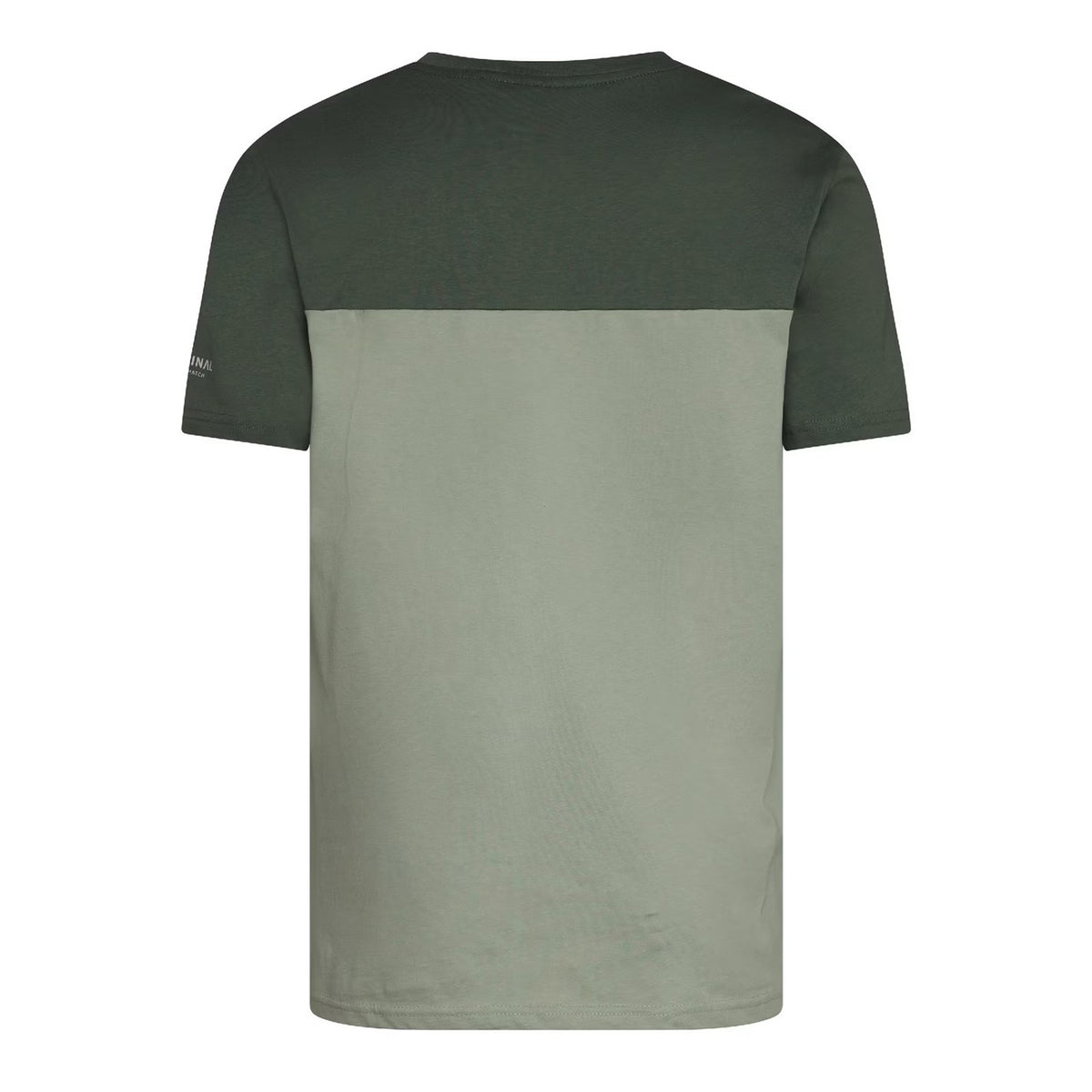 Light Olive - Back - Crosshatch Mens Castlebay Short-Sleeved T-Shirt