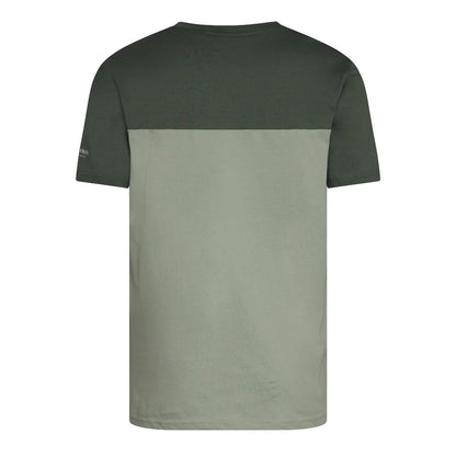 Light Olive - Back - Crosshatch Mens Castlebay Short-Sleeved T-Shirt