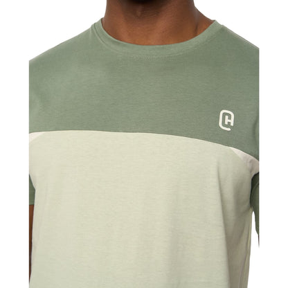 Light Olive - Side - Crosshatch Mens Castlebay Short-Sleeved T-Shirt