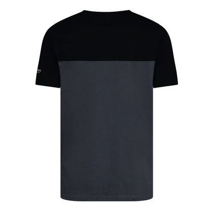 Slate - Back - Crosshatch Mens Castlebay Short-Sleeved T-Shirt