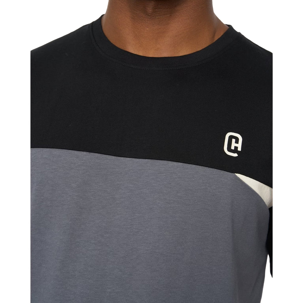 Slate - Side - Crosshatch Mens Castlebay Short-Sleeved T-Shirt