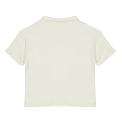 White - Back - Napapijri Childrens-Kids Graphic Print Regular Short-Sleeved T-Shirt