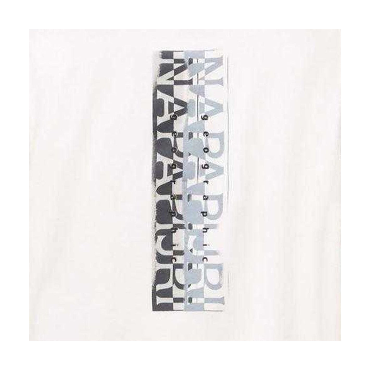 White - Side - Napapijri Childrens-Kids Back Print Regular Short-Sleeved T-Shirt