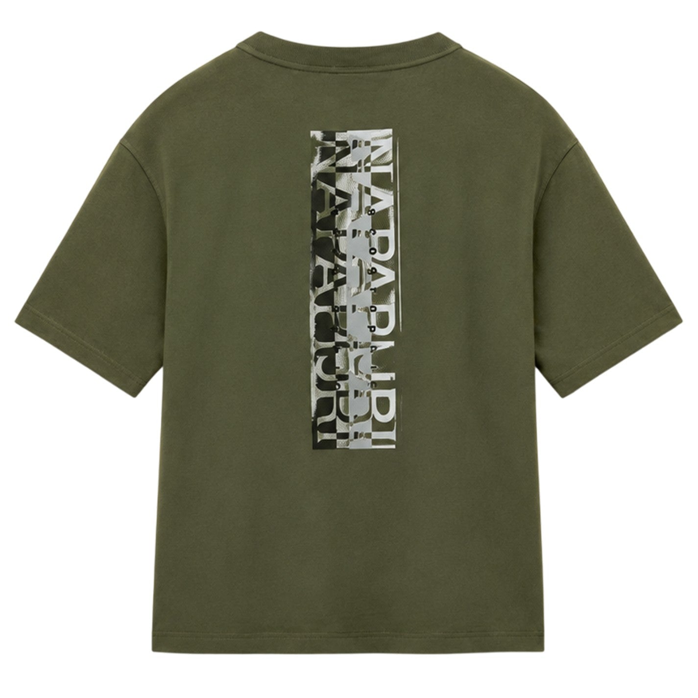 Green Tea - Back - Napapijri Childrens-Kids Back Print Regular Short-Sleeved T-Shirt