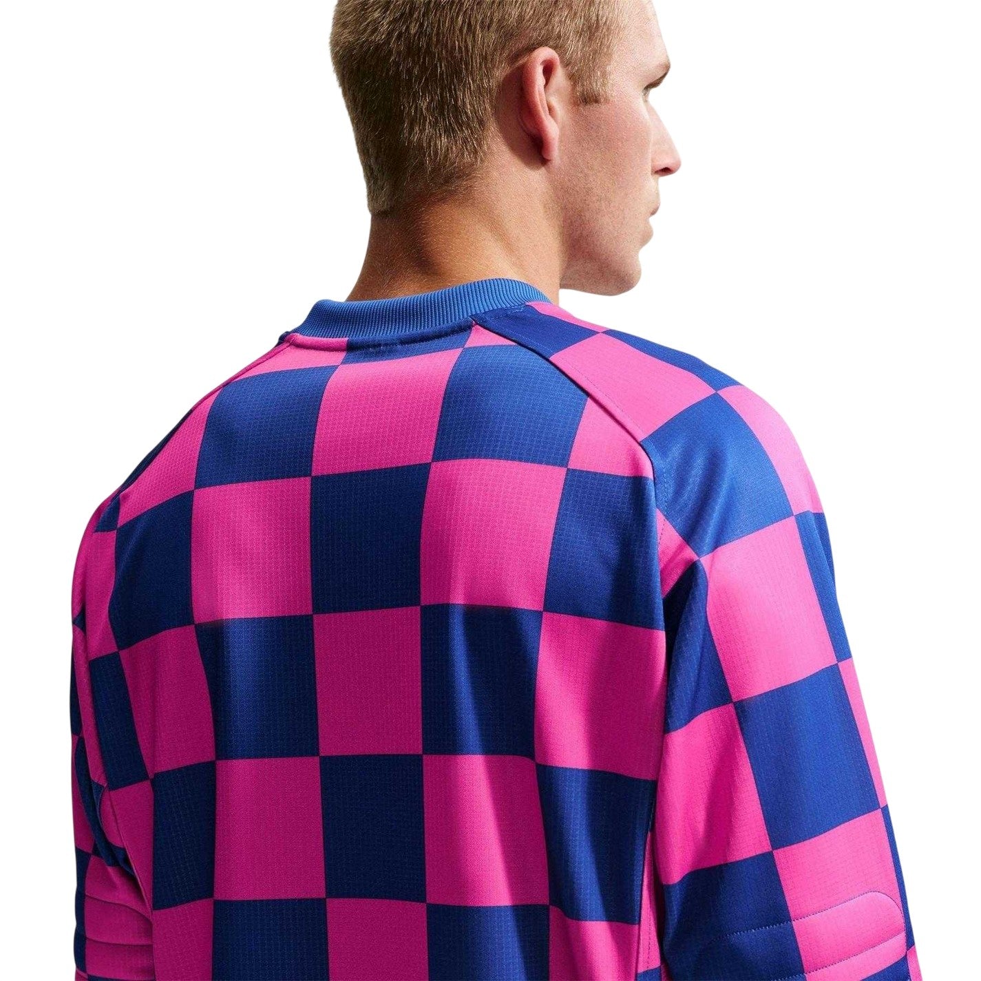 Game Royal-Pink - Lifestyle - Nike Mens Checkerboard Long-Sleeved T-Shirt