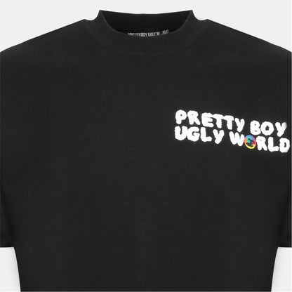 Black - Lifestyle - Pretty Boy Ugly World Mens Regular T-Shirt