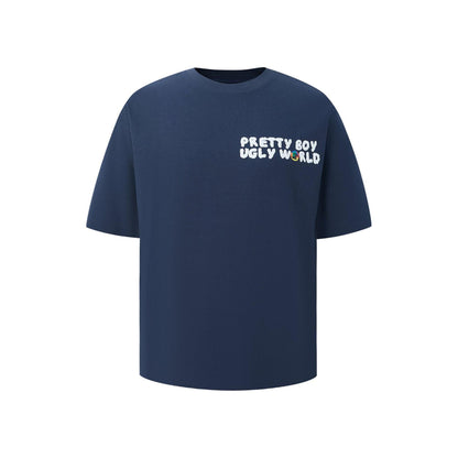 Blue - Front - Pretty Boy Ugly World Mens Regular T-Shirt