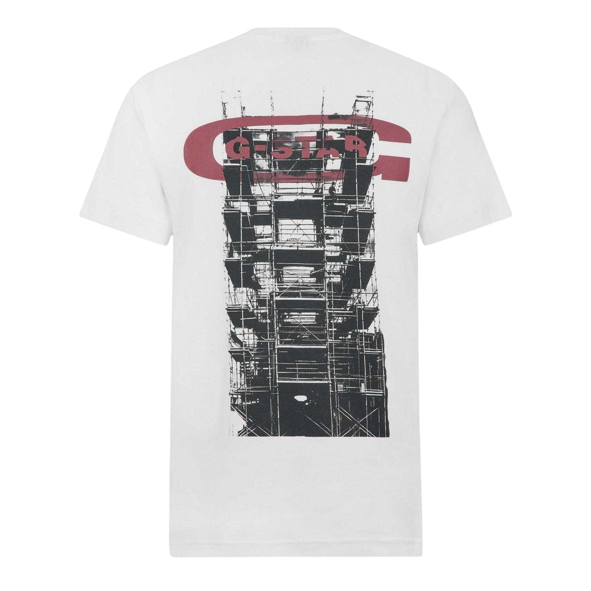 White - Back - G-Star Mens Raw T-Shirt