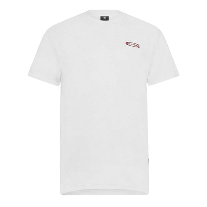 White - Front - G-Star Mens Raw T-Shirt