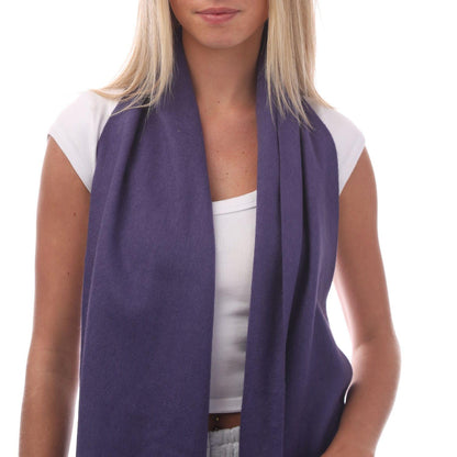Purple - Back - Boss Womens-Ladies T-Scottas 02 Scarf