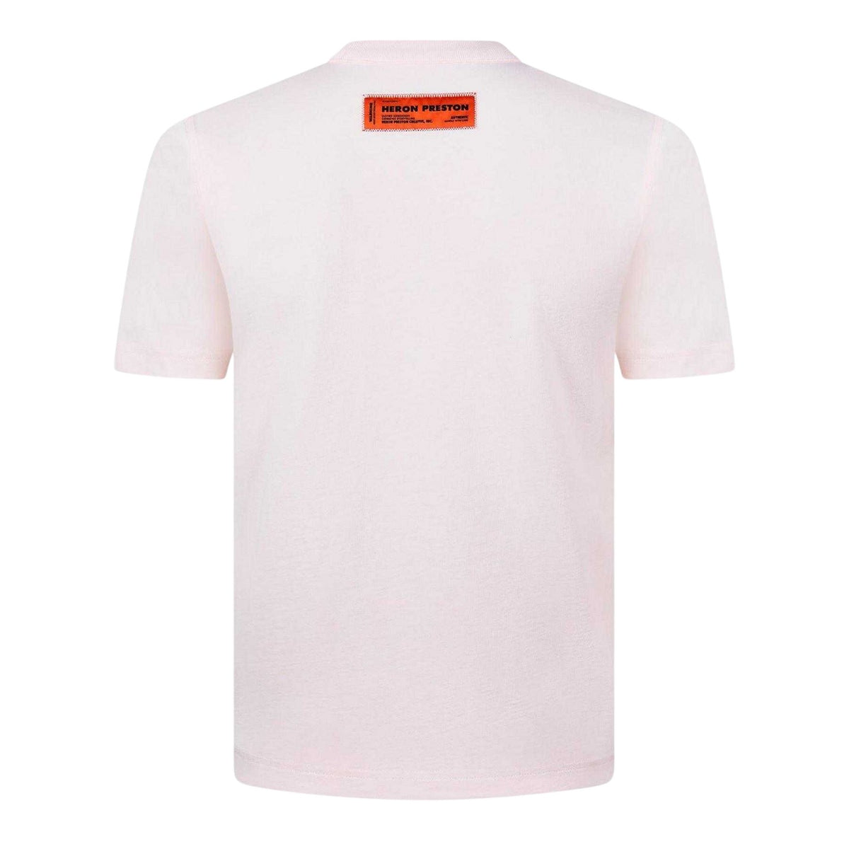 Ivory-Purple - Back - Heron Preston Mens Censored Cotton T-Shirt