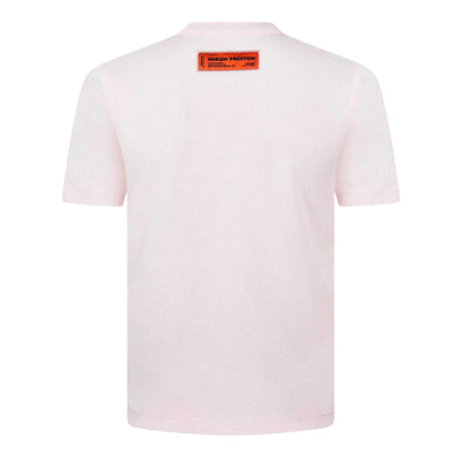 Ivory-Purple - Back - Heron Preston Mens Censored Cotton T-Shirt