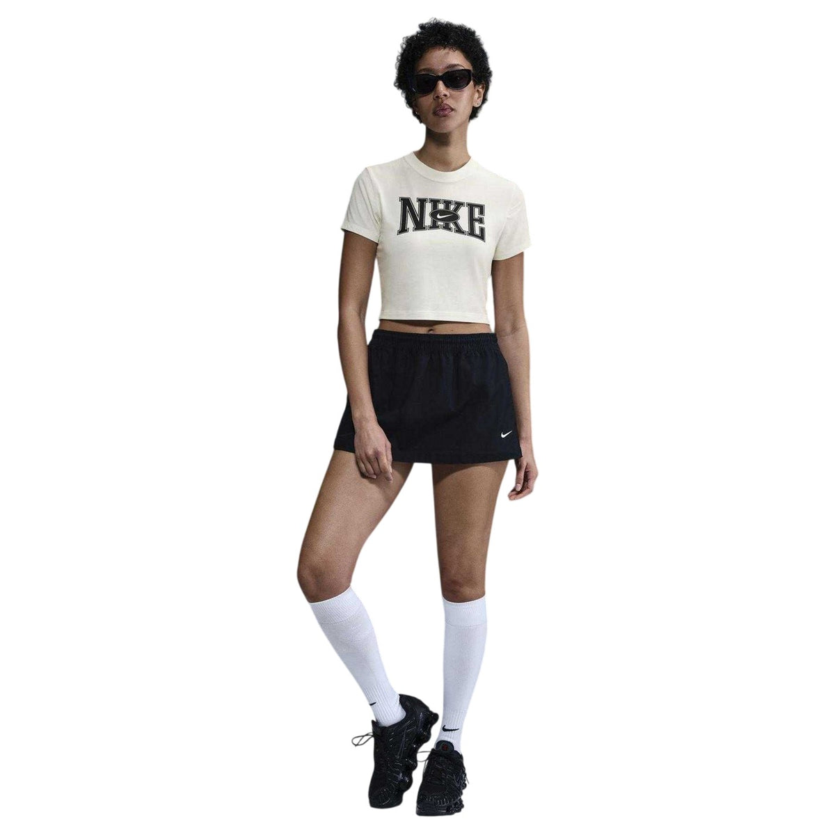 Sail - Lifestyle - Nike Womens-Ladies Team Graphic Print Crop T-Shirt