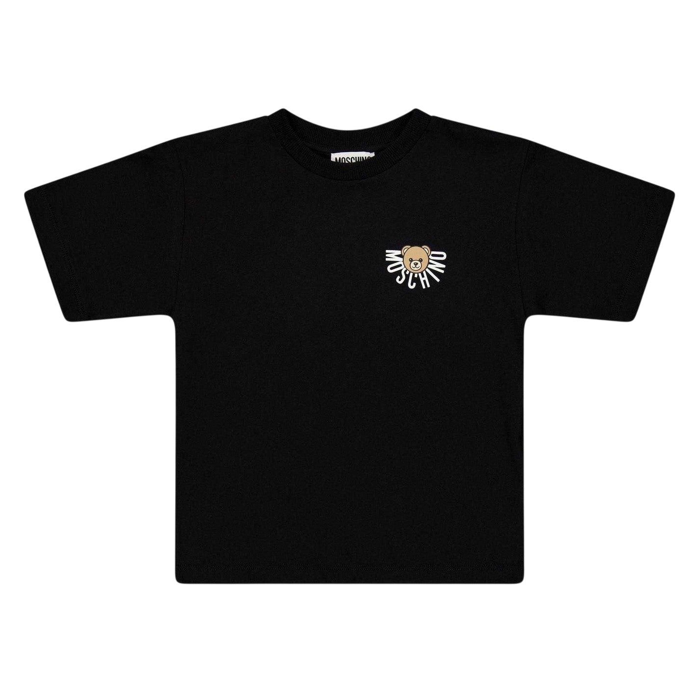 Black - Front - Moschino Childrens-Kids Teddy Breathable T-Shirt