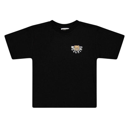 Black - Front - Moschino Childrens-Kids Teddy Breathable T-Shirt