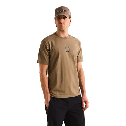 Light Green - Side - Boss Mens Globe Short-Sleeved T-Shirt