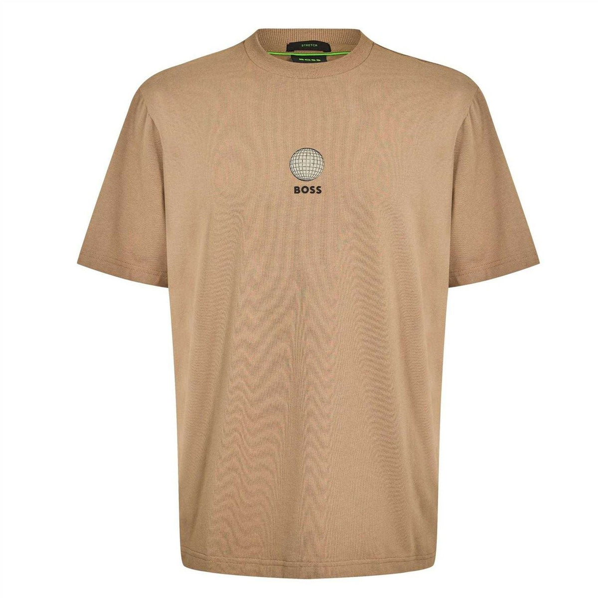 Light Green - Front - Boss Mens Globe Short-Sleeved T-Shirt