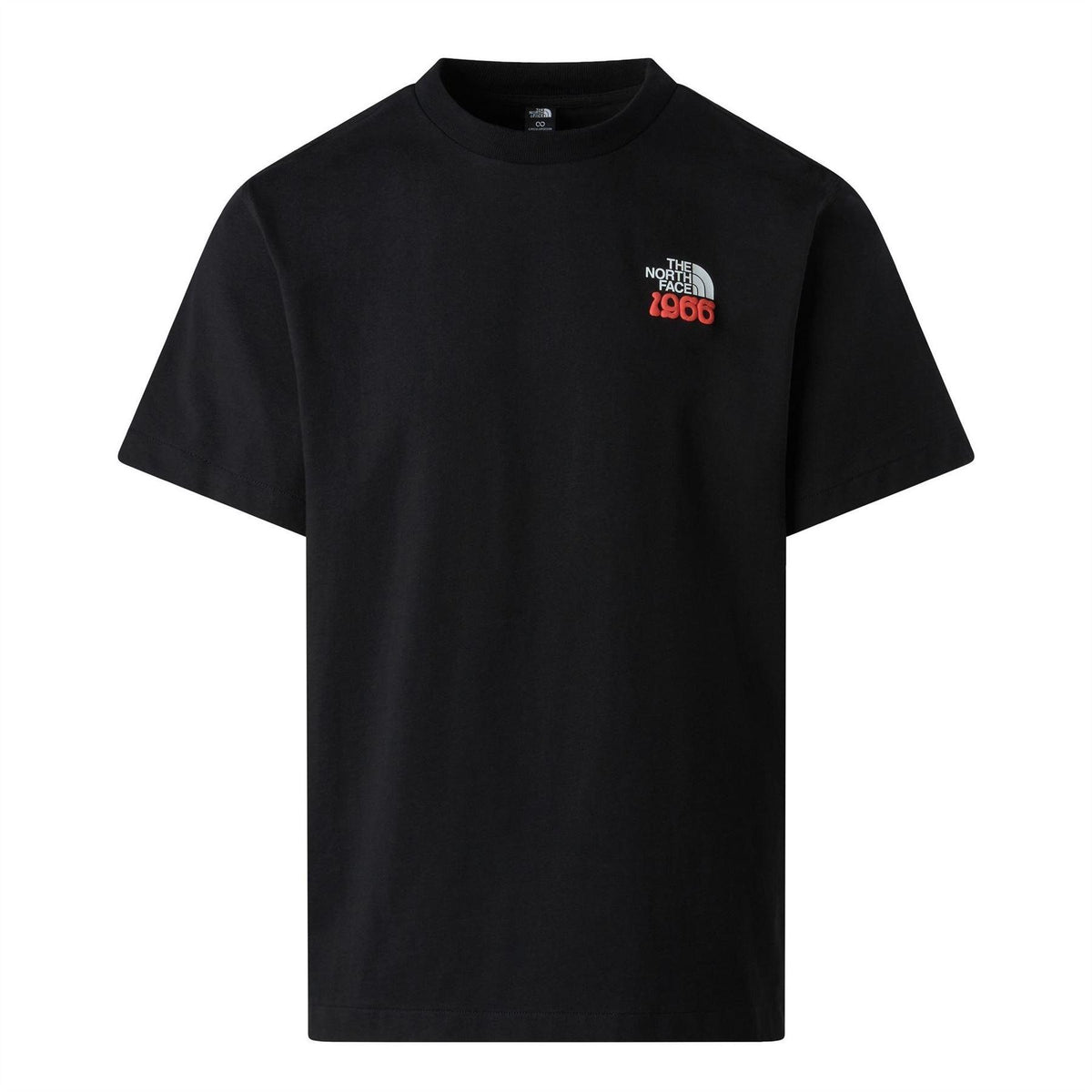 Black - Front - The North Face Mens 1966 Graphic Print Oversized T-Shirt