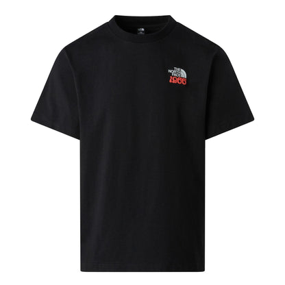 Black - Front - The North Face Mens 1966 Graphic Print Oversized T-Shirt