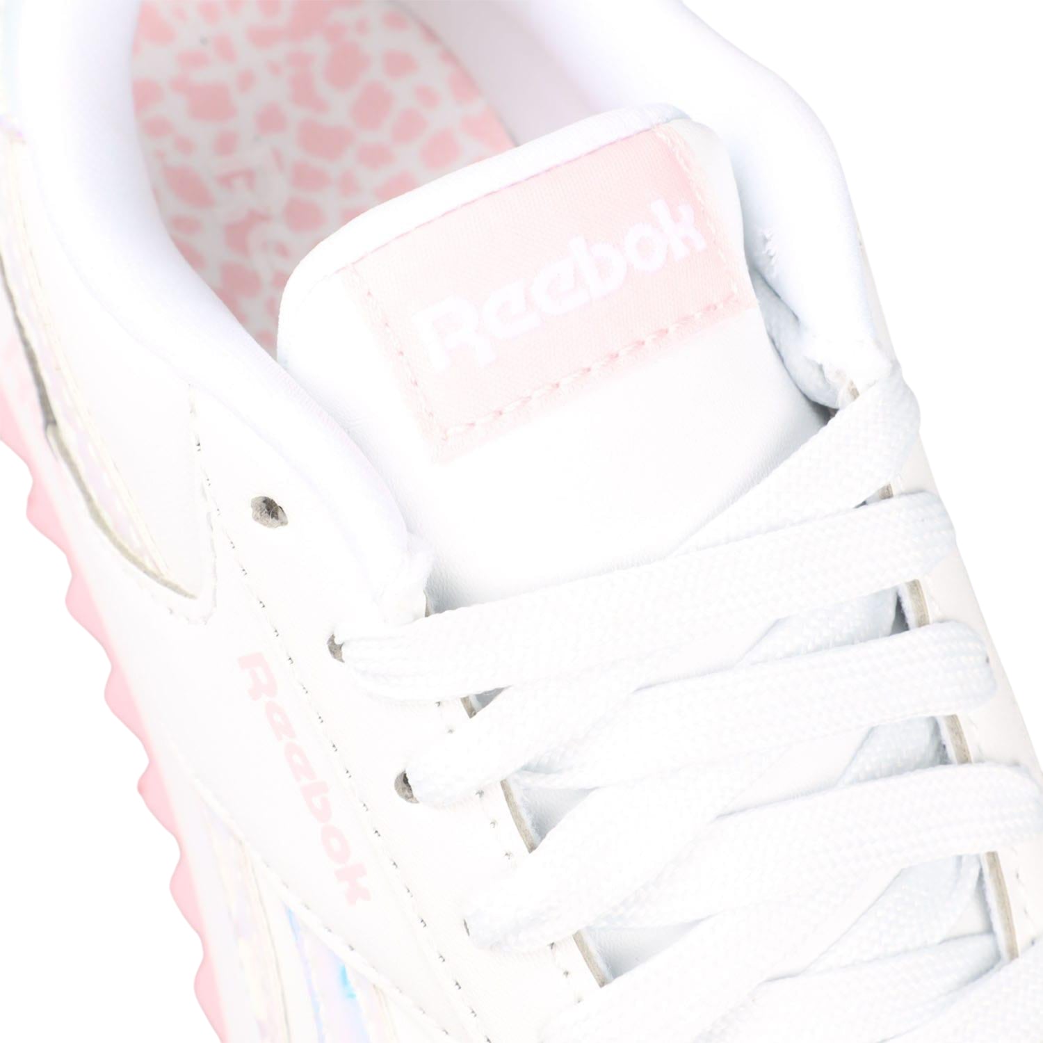 White-Pink - Lifestyle - Reebok Childrens-Kids Royal Classic Jogger Platform Trainers