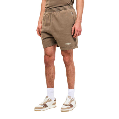 Almond - Side - Represent Mens Owners Club Loopback Jersey Shorts