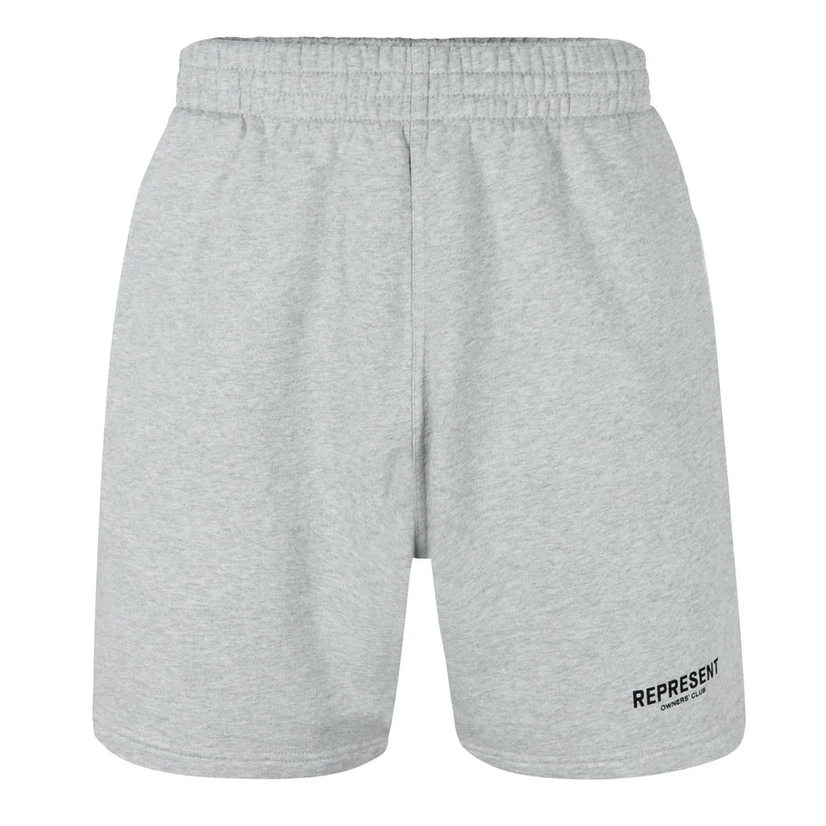 Ash-Grey - Front - Represent Mens Owners Club Loopback Jersey Shorts