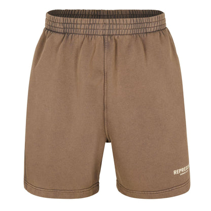 Almond - Front - Represent Mens Owners Club Loopback Jersey Shorts