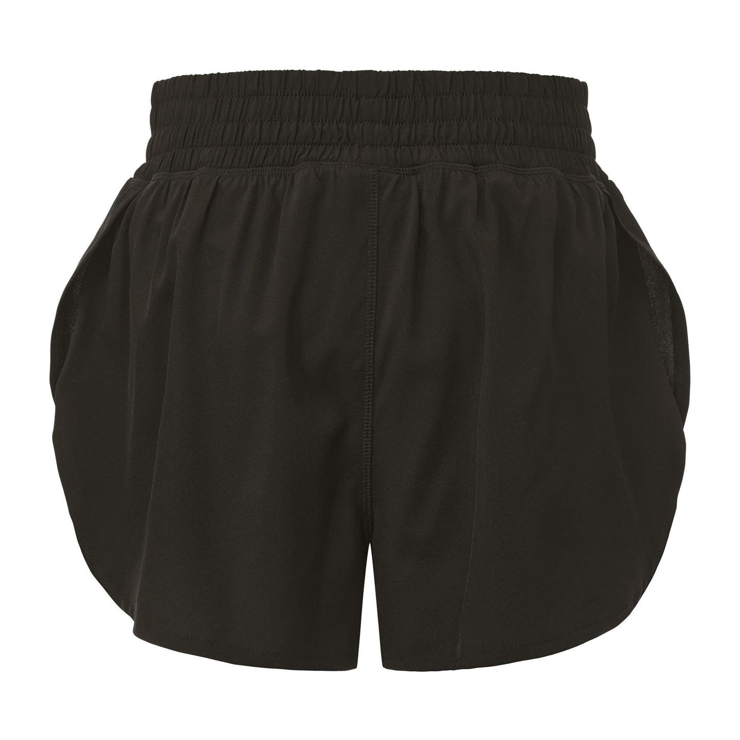 Brown - Back - LA Gear Womens-Ladies Essential 2 in 1 High Waist Running Shorts