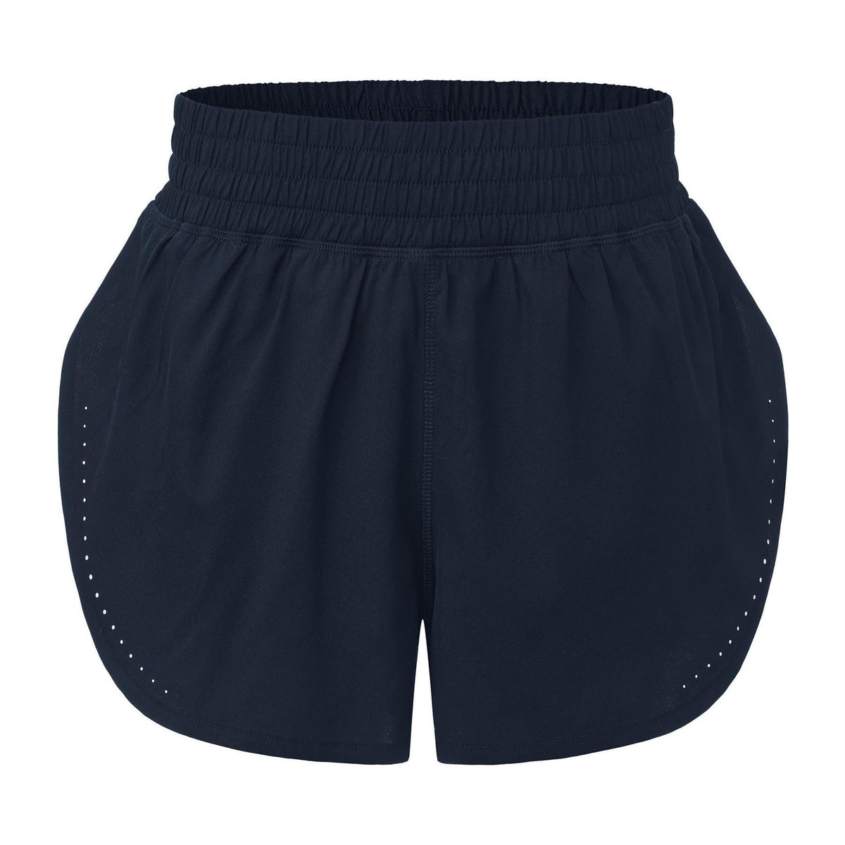 Blue - Front - LA Gear Womens-Ladies Essential 2 in 1 High Waist Running Shorts