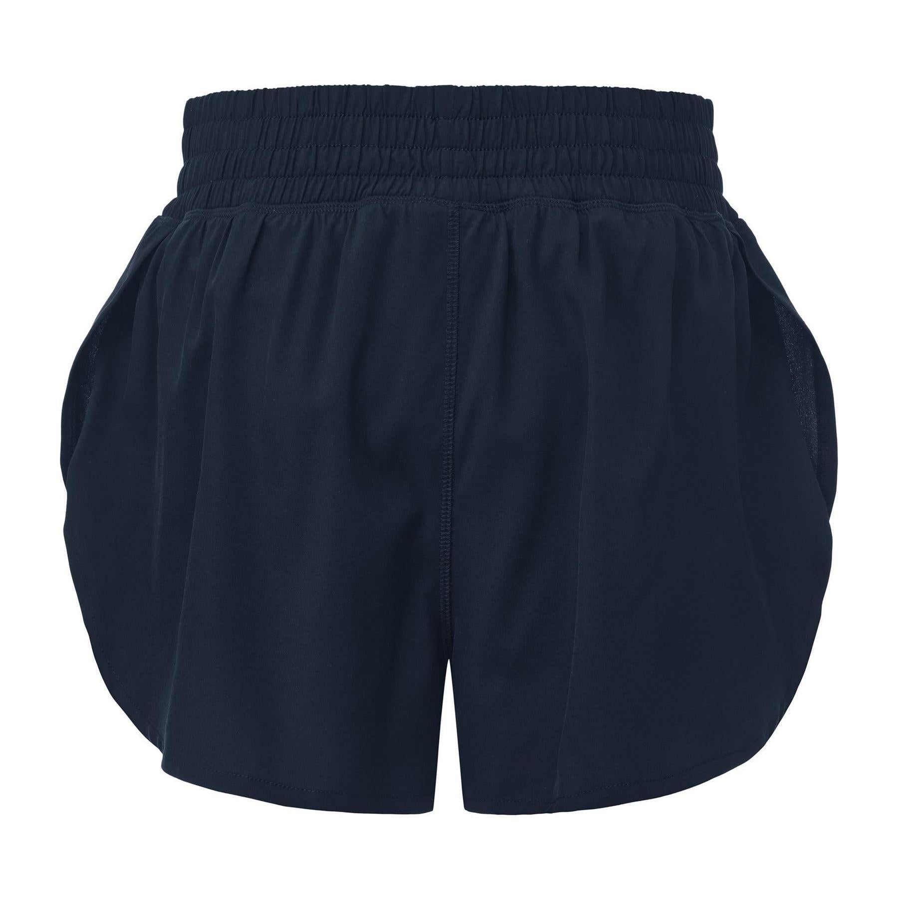 Blue - Back - LA Gear Womens-Ladies Essential 2 in 1 High Waist Running Shorts