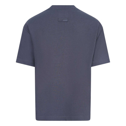 Thunder Grey - Back - Blank Essentials Mens Cotton Blend Oversized T-Shirt
