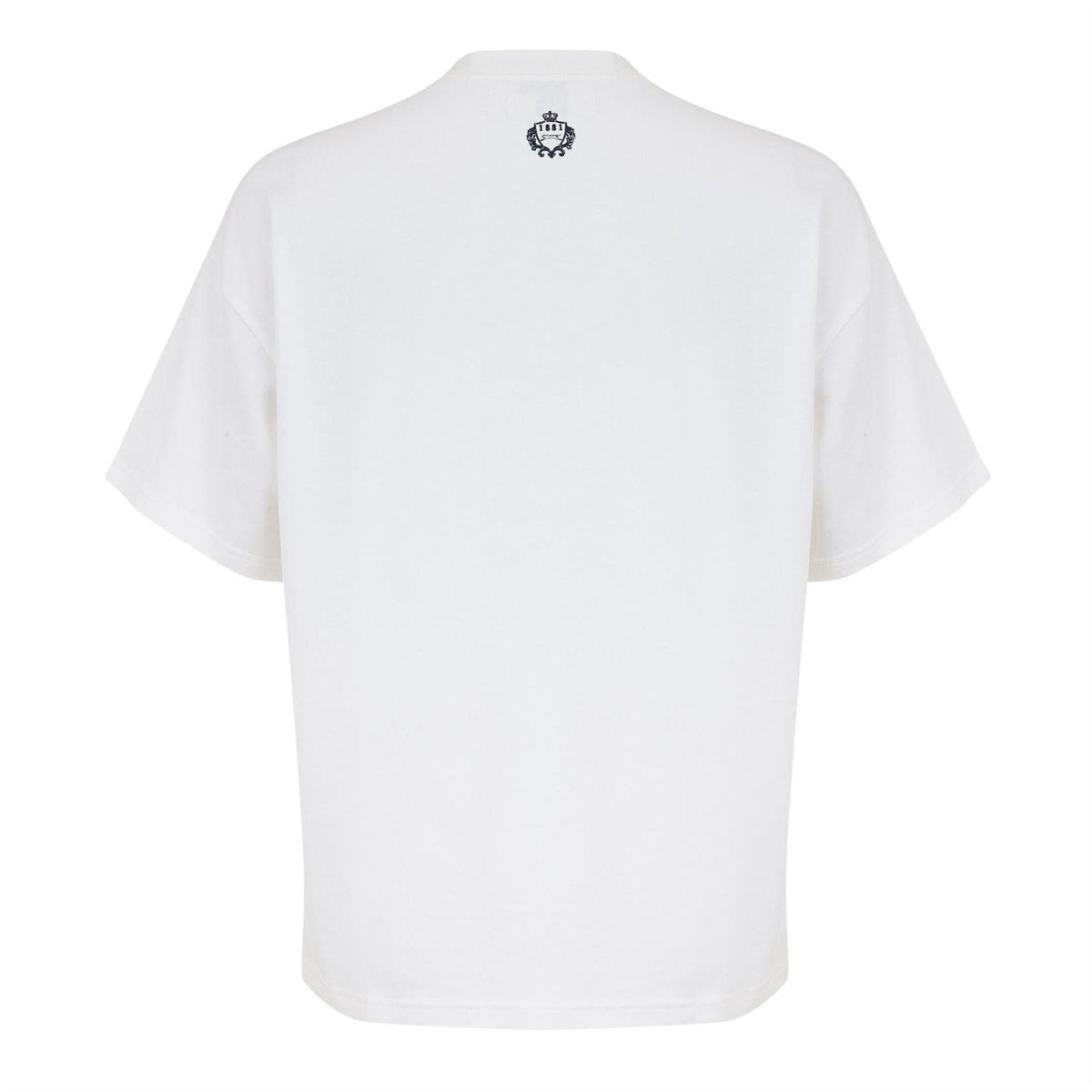 Off White - Back - Slazenger Mens Court Heavy Cotton Boxy T-Shirt
