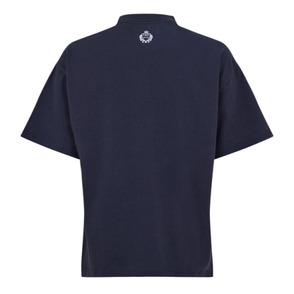 Dark Navy - Back - Slazenger Mens Court Tennis T-Shirt